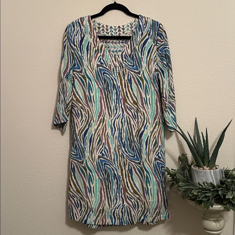 Soft Surroundings Multicolor Patterned Dress